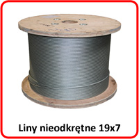 Liny nieodkrętne 19x7