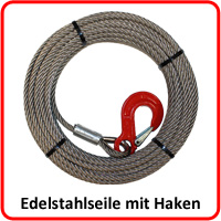 Liny nierdzewne z hakiem