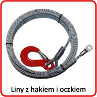 Liny z hakiem i oczkiem