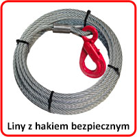 Liny z hakiem bezpiecznym