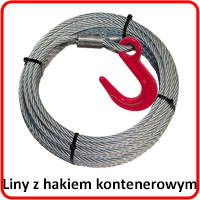 Liny z hakiem kontenerowym