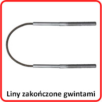 Liny zakończone gwintami