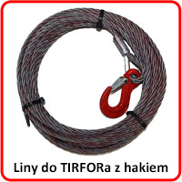 Liny do TIRFOR z hakiem