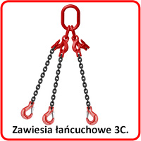 Zawiesia łańcuchowe 3-cięgnowe