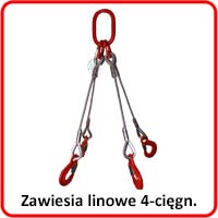 Zawiesia linowe 4-cięgnowe